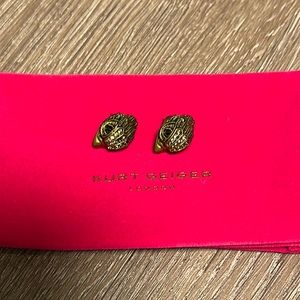 Kurt Geiger gold eagle stud earrings